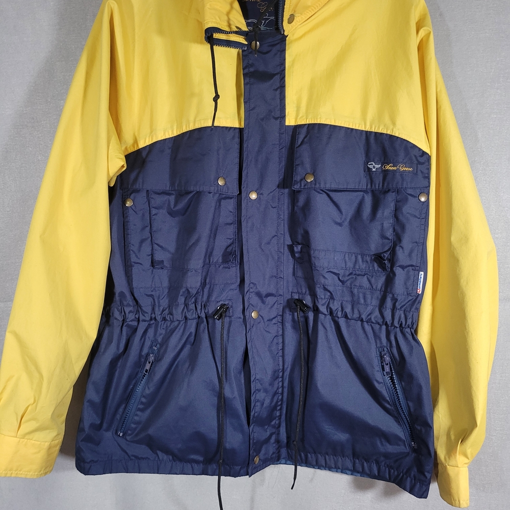 Snow Goose Yellow and Blue Men's Jacket